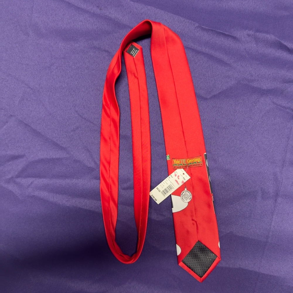 Hallmark Mens Christmas Tie Rock On Band Holiday Novelty Necktie Yule Greetings - Picture 4 of 5